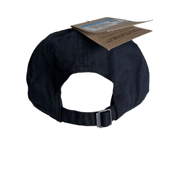 Nike Club Cap Black Adjustable Strap M/L Cotton Embroidered Logo Baseball Hat - Picture 3 of 7